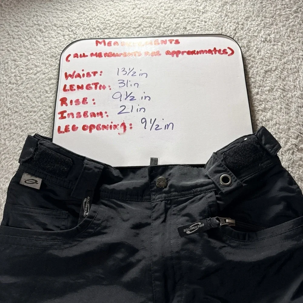 Obermeyer Ski Pants‎ Boys Black Husky 8 Insulated Adjustable Snow HydroBlock